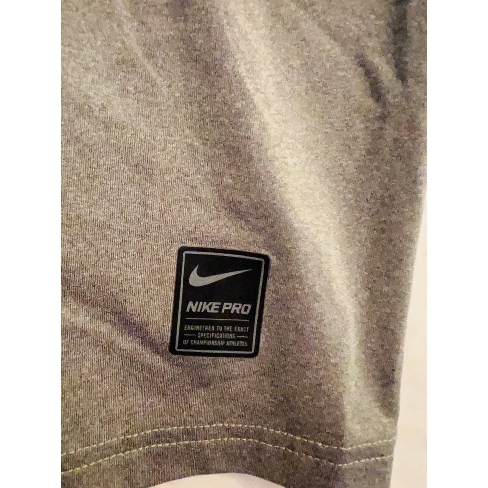 Nike Pro Dri-FIT Mens Sleeveless Training Top Gray Heather Mesh Small